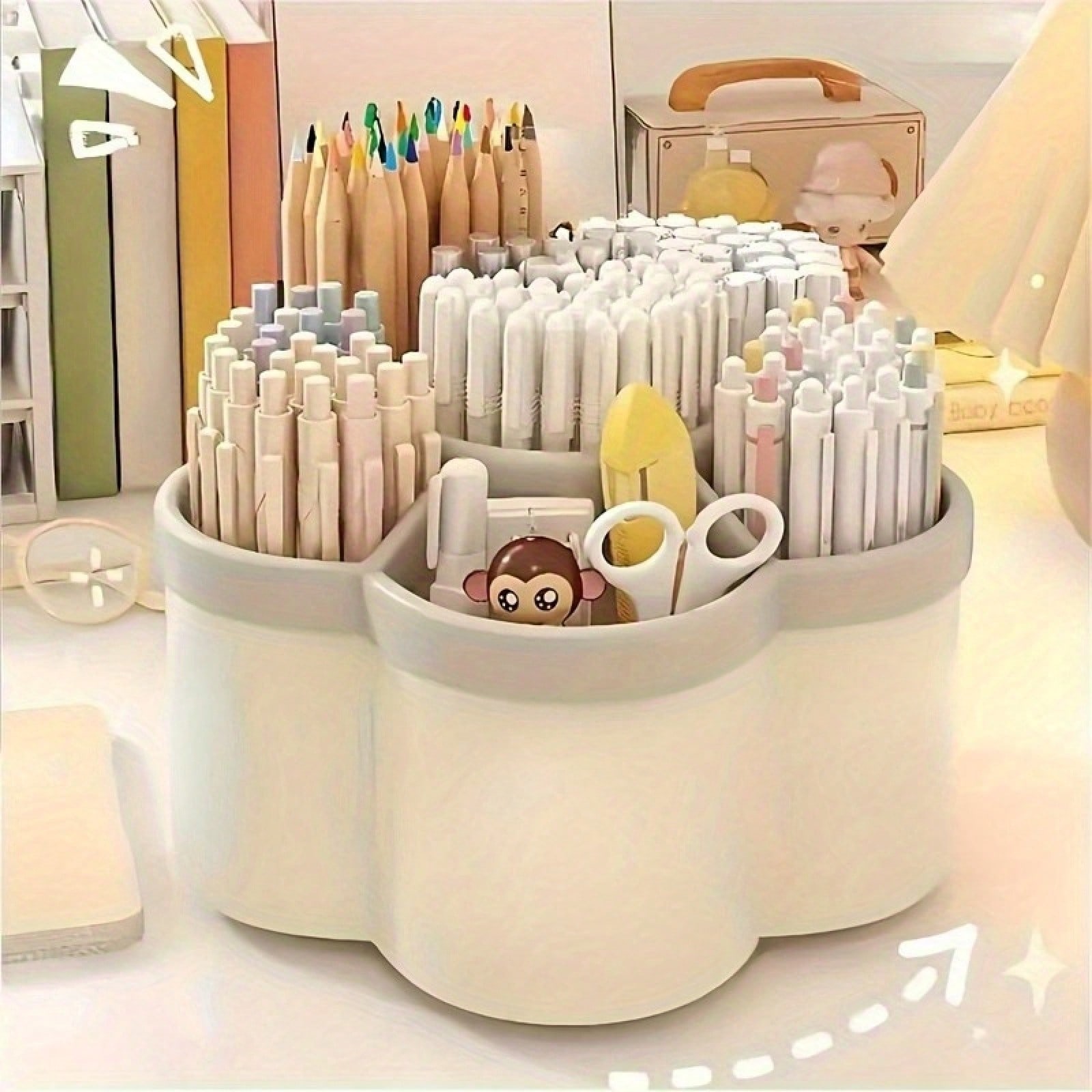 Ideal Stationery & Office Supply - Obracany o 360 stopni pojemnik do