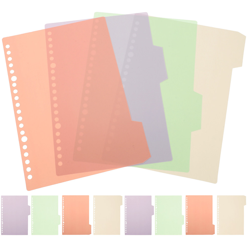 Index Tab Divider - 12 zestawów segregatorów z indeksami, plastikowe