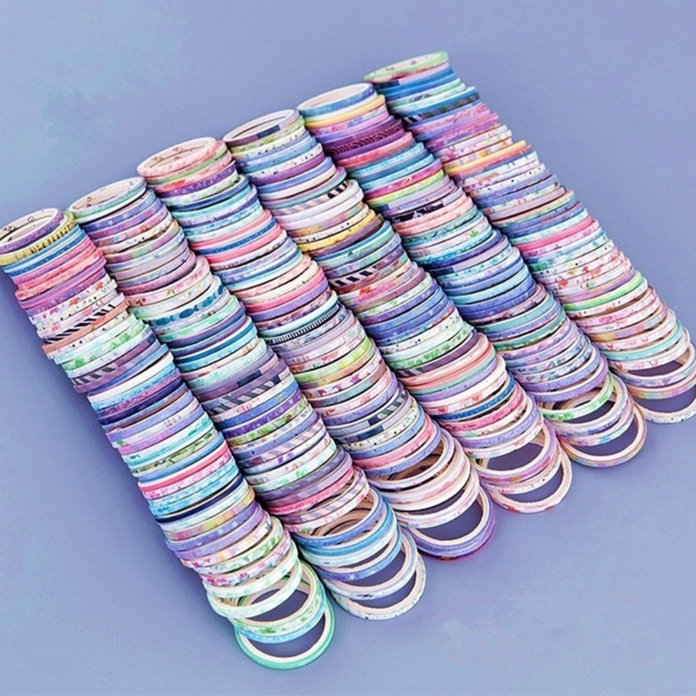 Washi Tape Set - Zestaw taśm Washi 20/50 rolek, folia