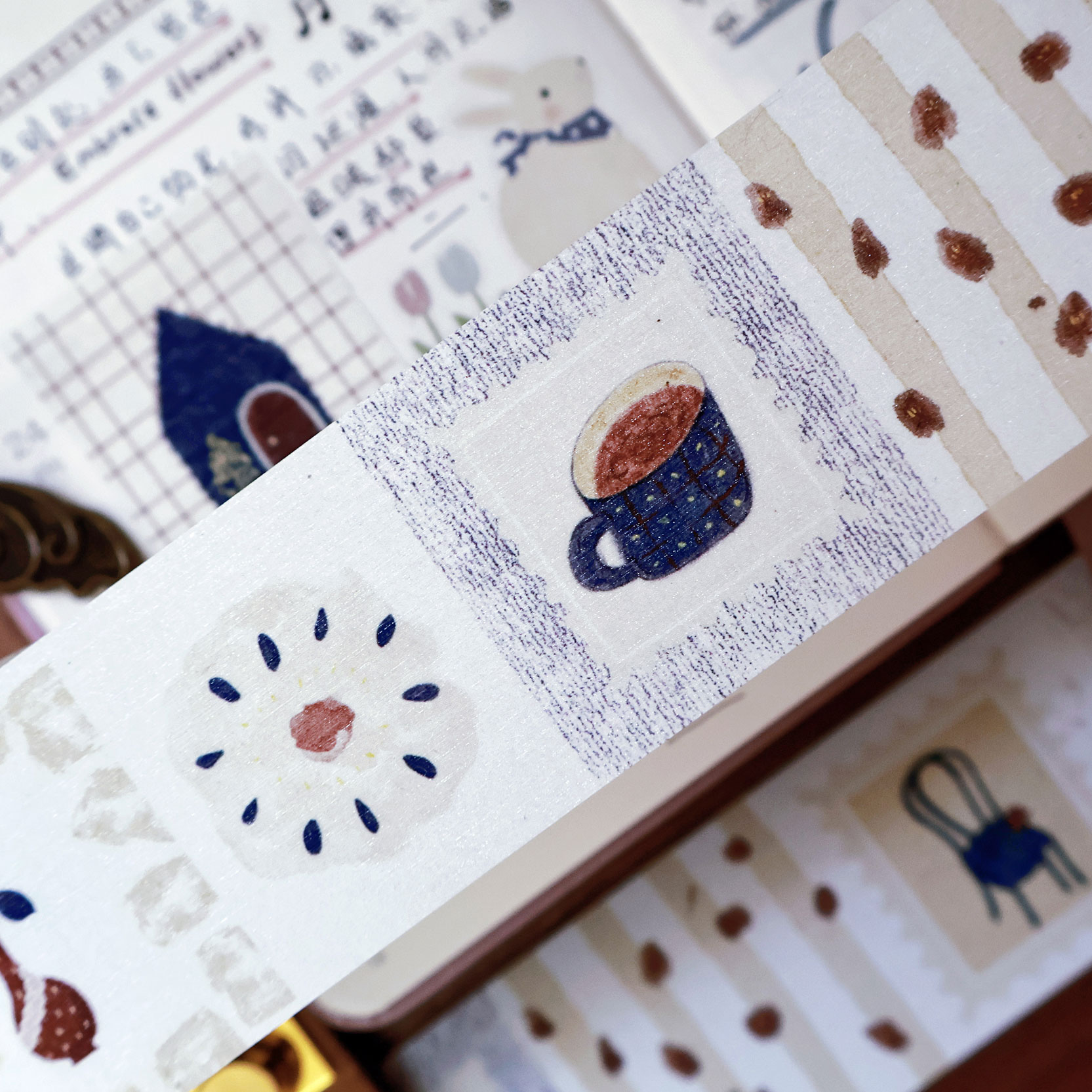 Washi Tape Set - Taśma Washi PET YiEr Studio Vintage
