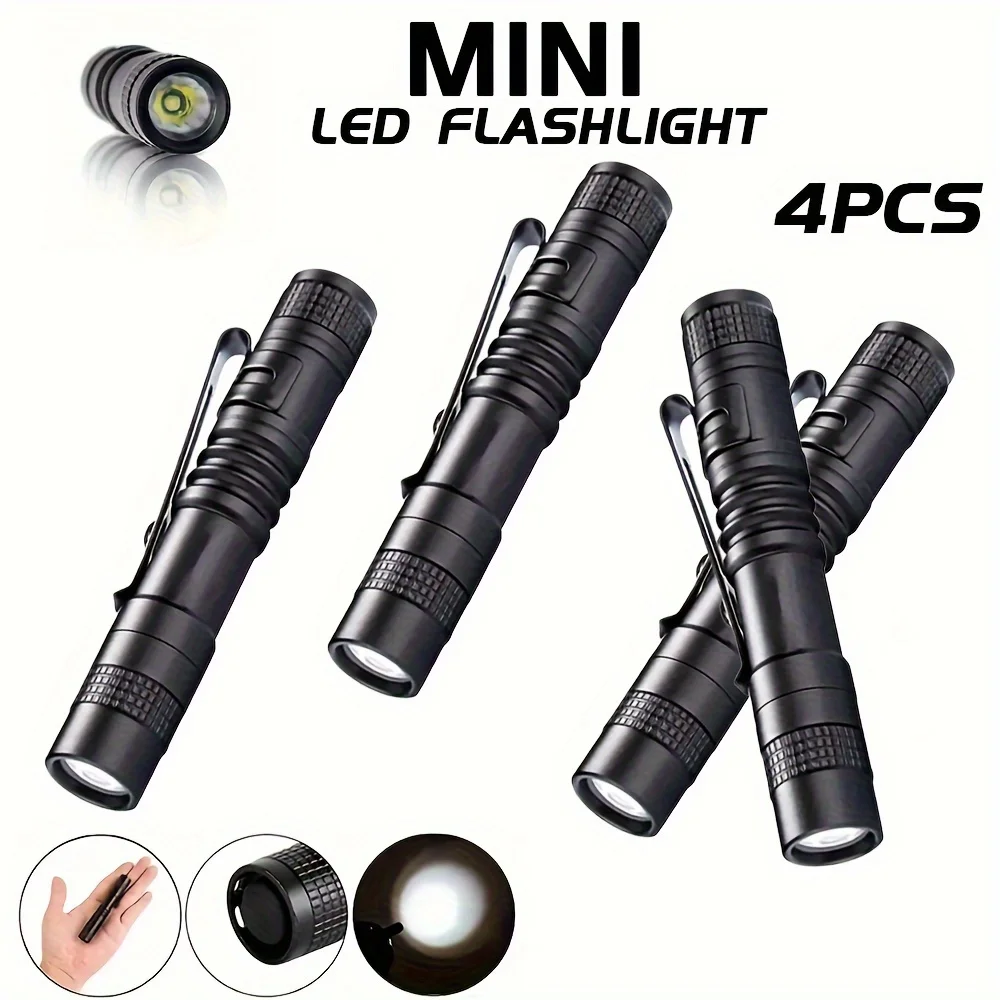 Stationery Supply - 1-4 SZT. Mini Przenośna Latarka LED