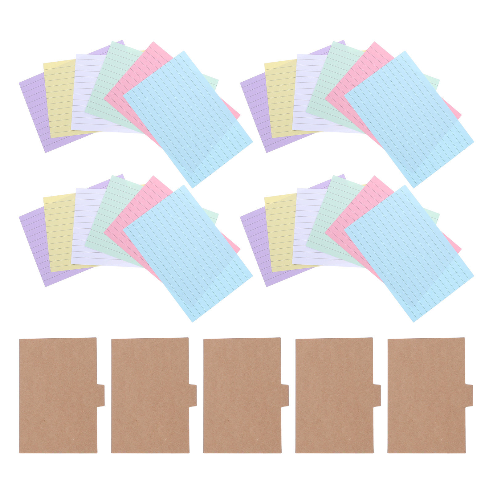 Index Tab Divider - 1 zestaw przekładek z papieru kraftowego