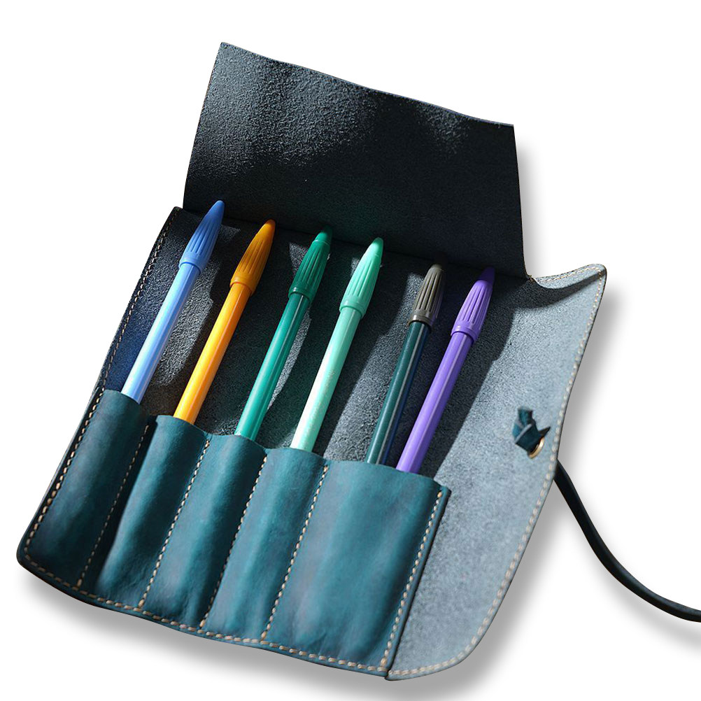 Ręcznie robiony, stylowy, nieb – Pen Pouch Roll recenzja i cena
