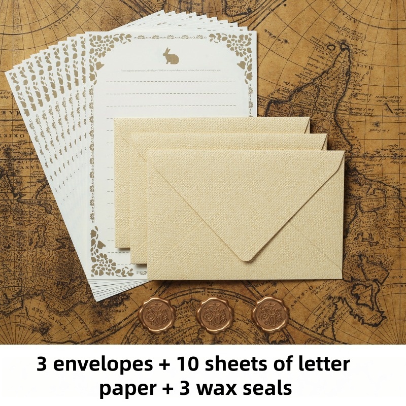 16 szt. Vintage lniane koperty – Letter Envelope Kraft recenzja i cena