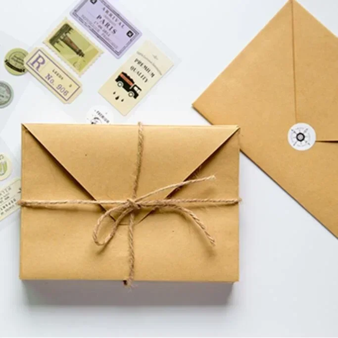 30 szt. Duże trójkątne koperty – Letter Envelope Kraft recenzja i cena