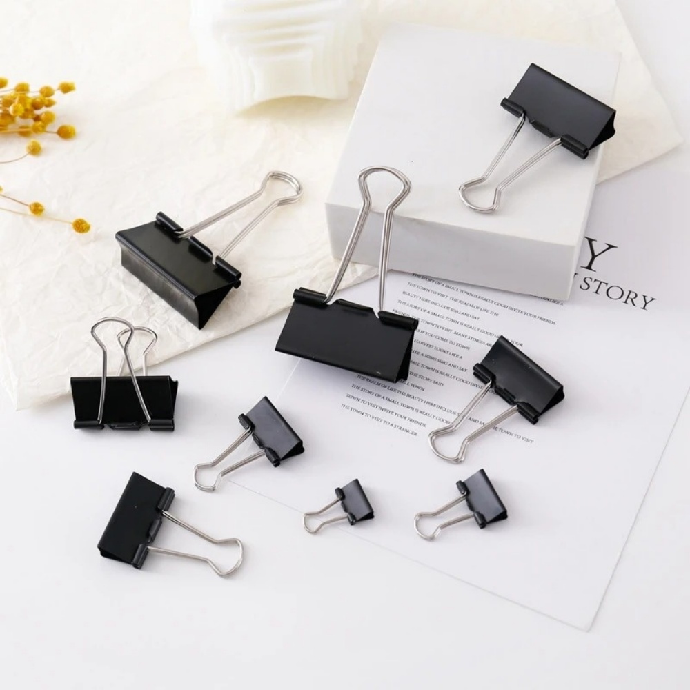 Klipsy do segregatorów czarne, – Binder Clip Assorted recenzja i cena