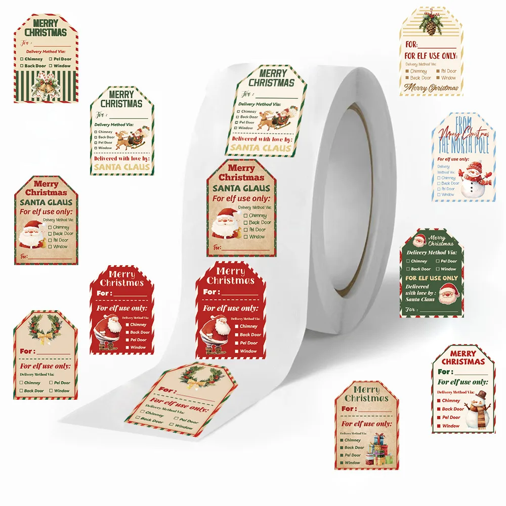 500 sztuk świątecznych nakleje – Label Printer Tape recenzja i cena